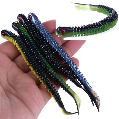 8pcs Spiral Soft Plastic Lure - Hit List Tackle