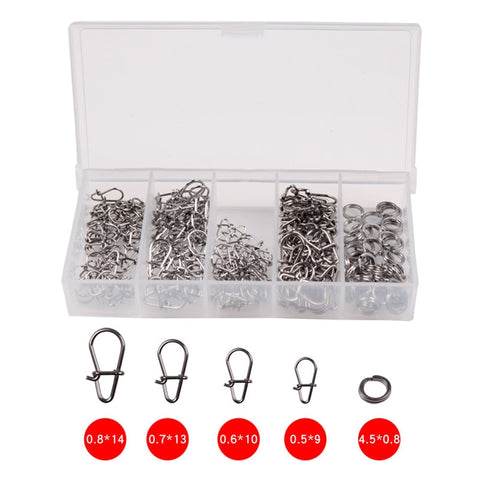 Snap Swivels - 200PK Assorted Snap Swivels - United States - Hit List Tackle